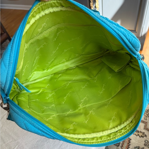 Vera Bradley Quilted Turquoise Laptop Bag - Picture 6 of 6